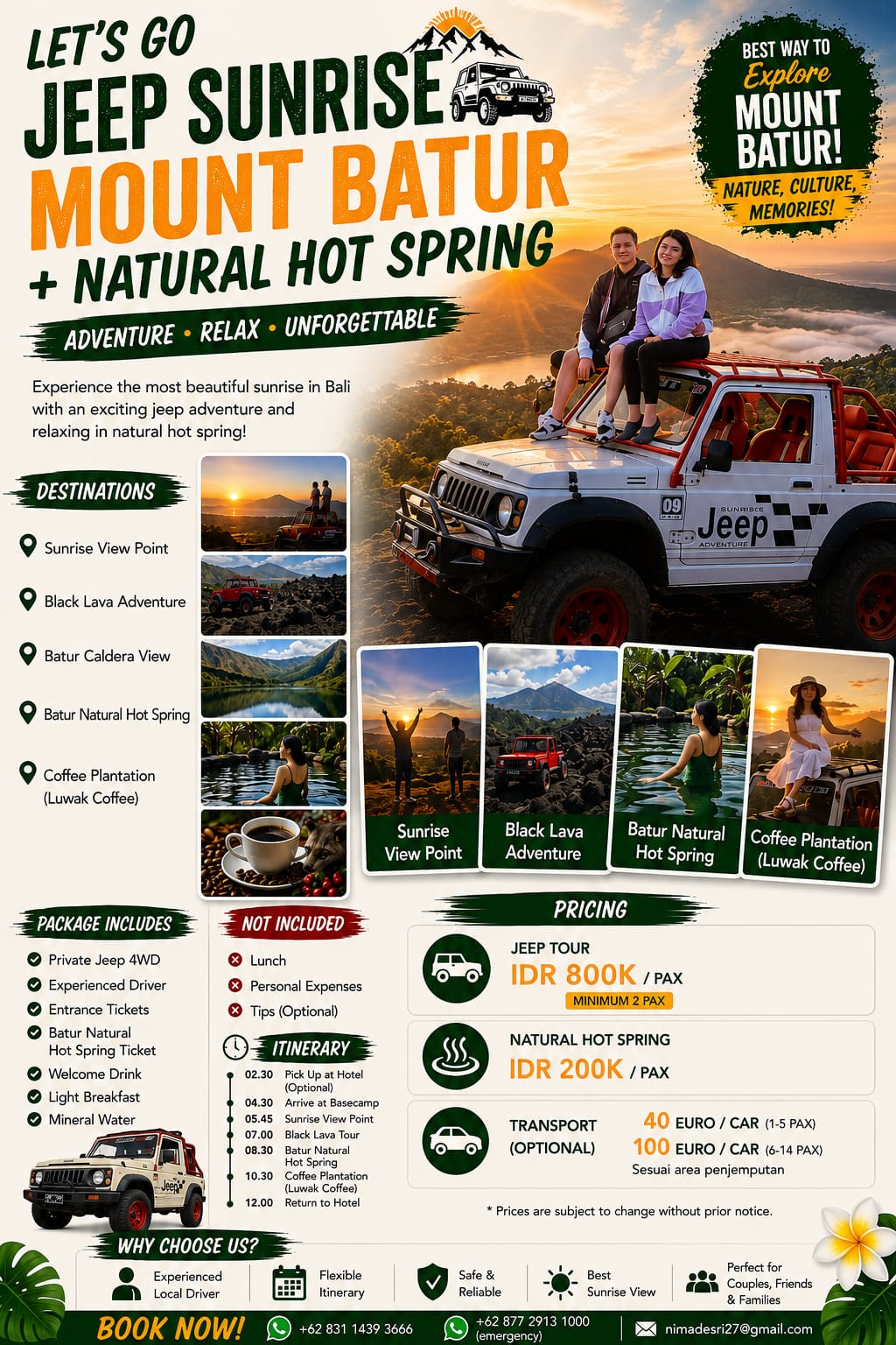 Jeep Sunrise Mount Batur