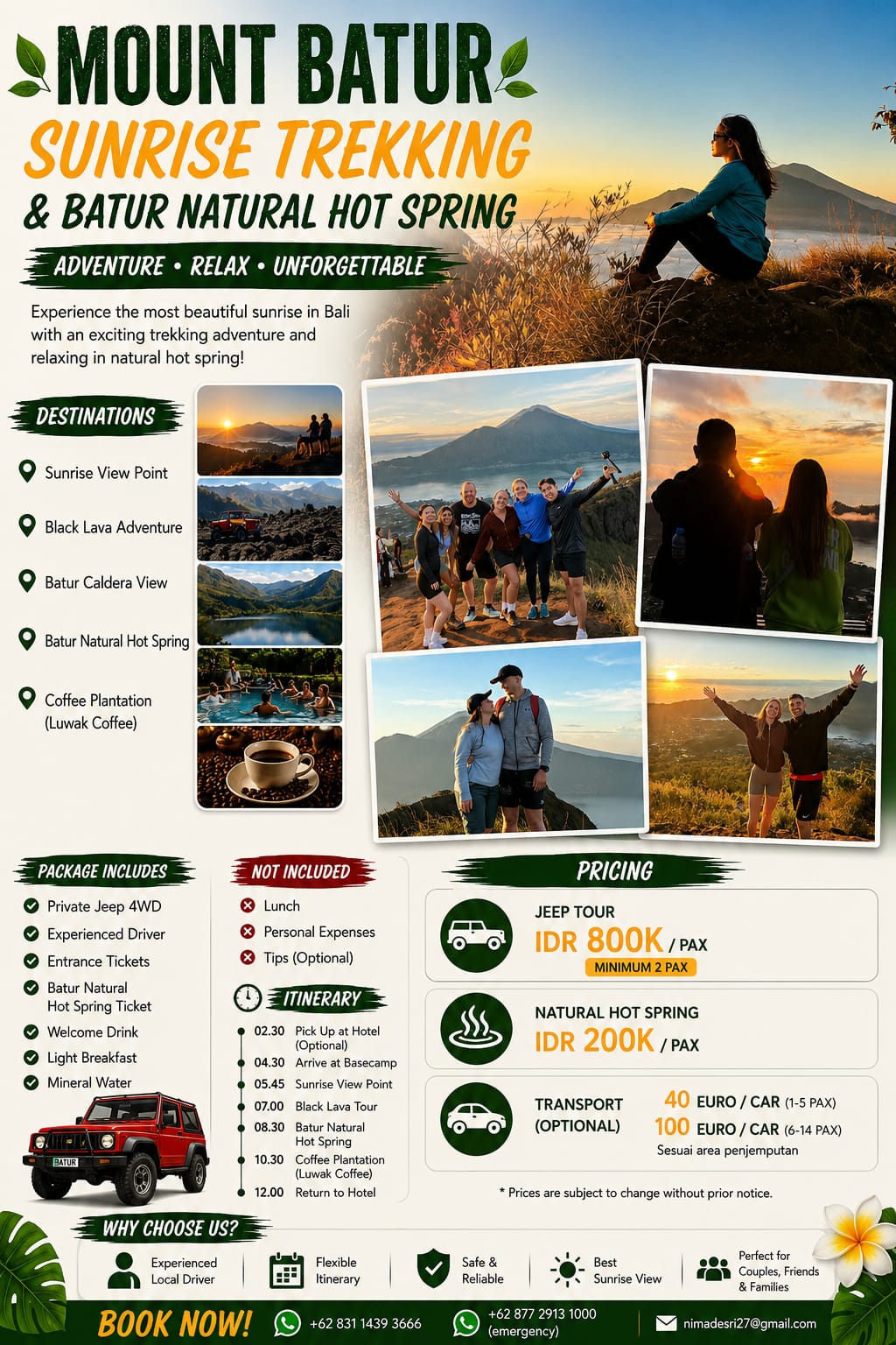 Mount Batur Sunrise Trekking